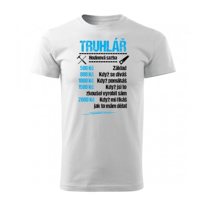 Tričko Truhlář - sazba